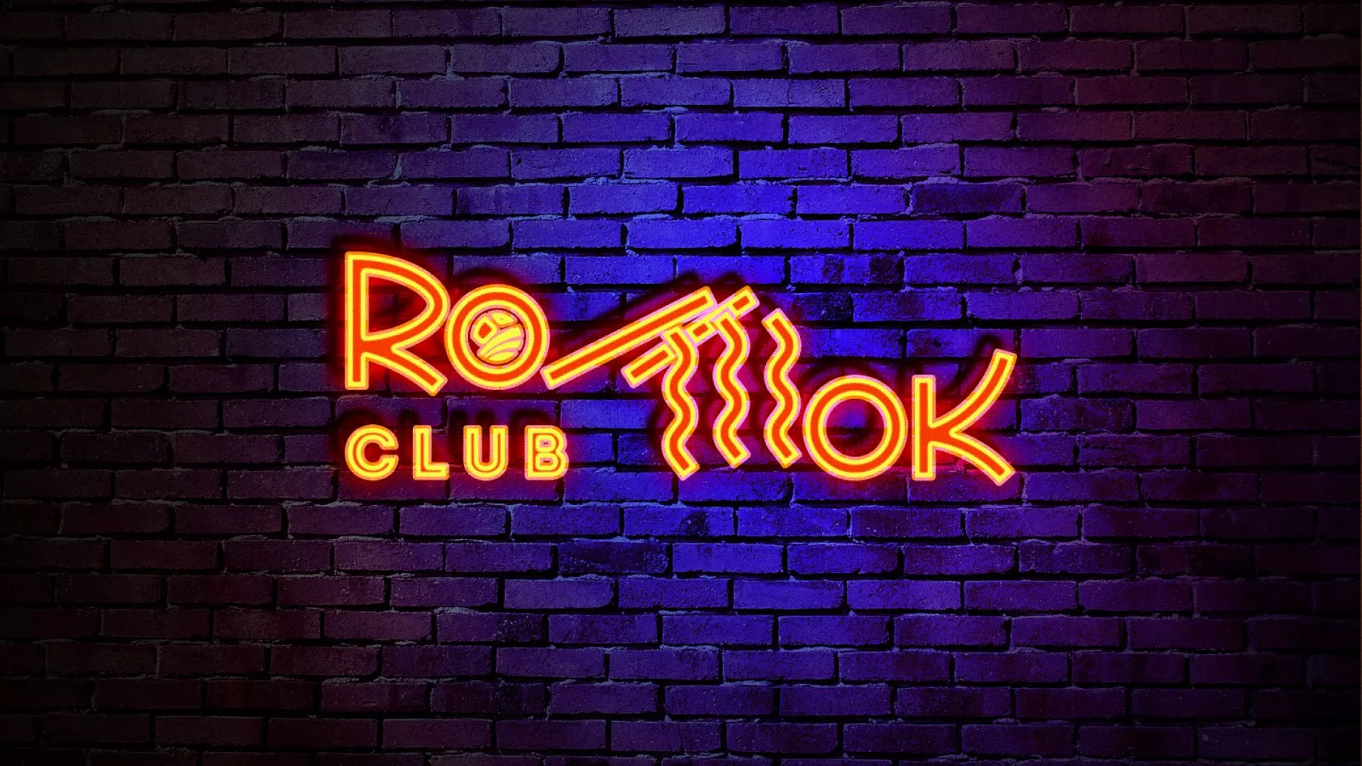 Разработка интерьерной вывески суши-бара «Roll Wok Club» в Пласте